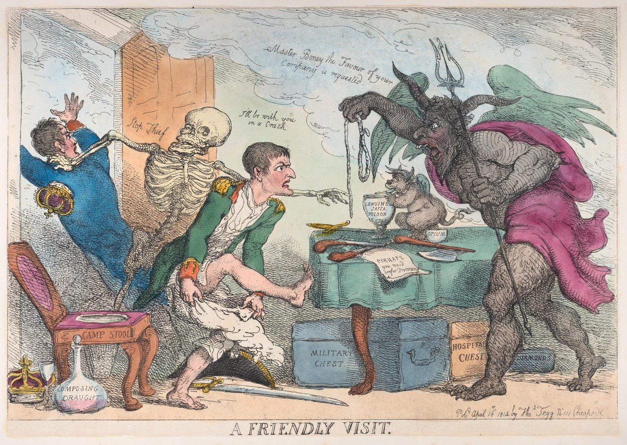 A Friendly Visit, April 16, 1814., April 16, 1814. 作者 托马斯·罗兰森