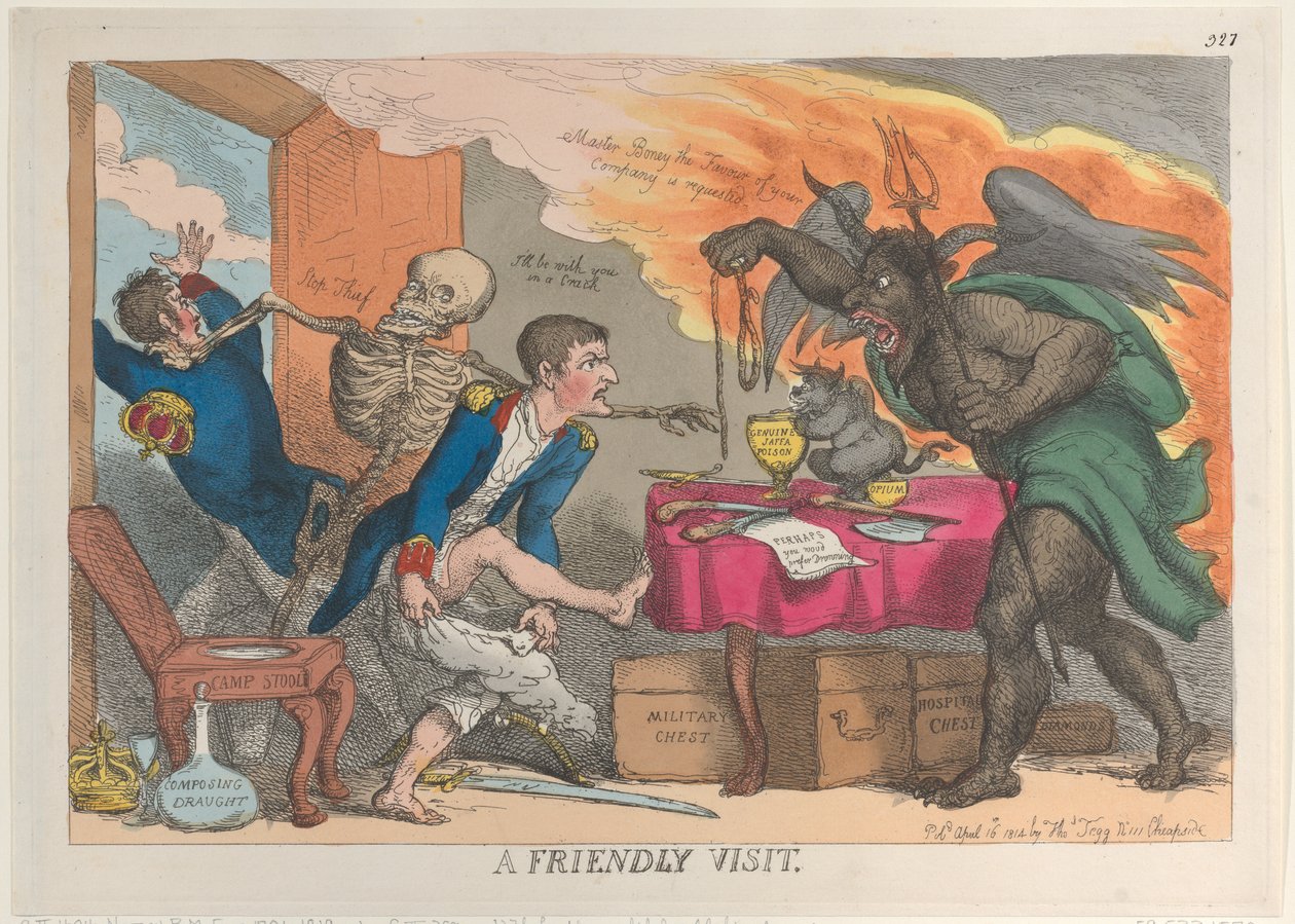A Friendly Visit, April 16, 1814., April 16, 1814. 作者 托马斯·罗兰森