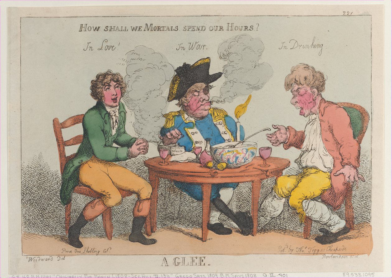 A Glee, March 1, 1808., March 1, 1808. 作者 托马斯·罗兰森