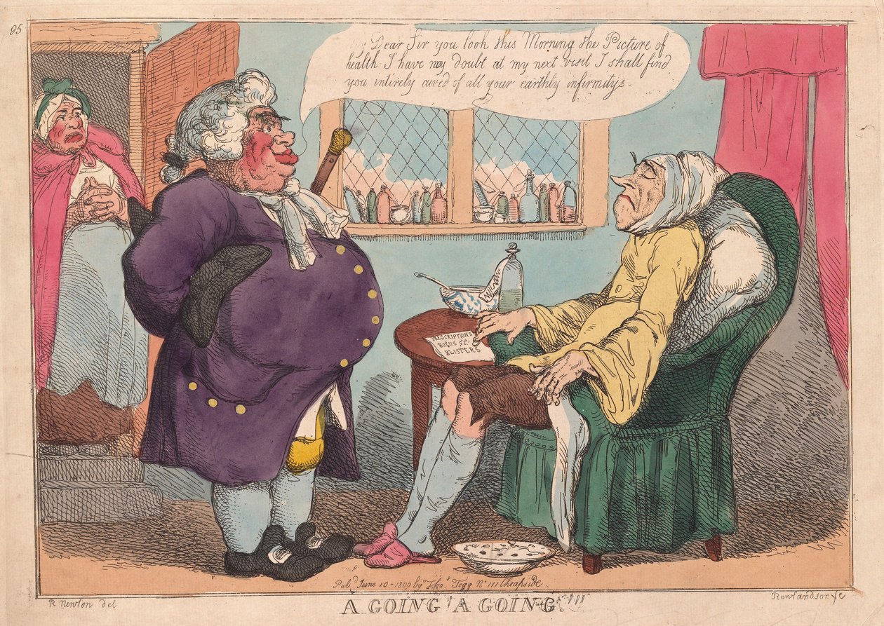 A Going，A Going !!，pub。 1813年（手工彩色雕刻） 作者 托马斯·罗兰森