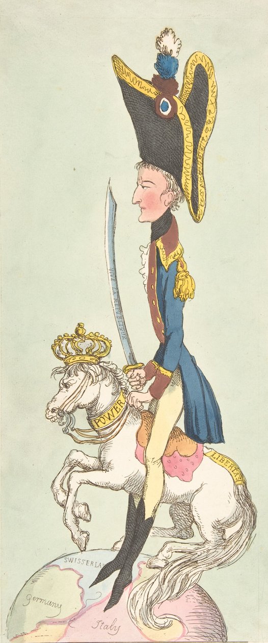 一个伟大的人在他的爱好马，1803., 1803. 作者 托马斯·罗兰森