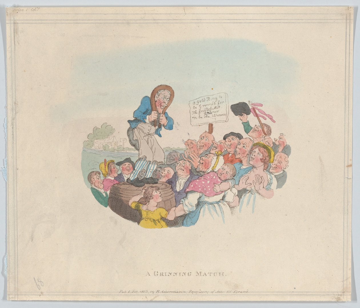 A Grinning Match, February 1, 1803., February 1, 1803. 作者 托马斯·罗兰森