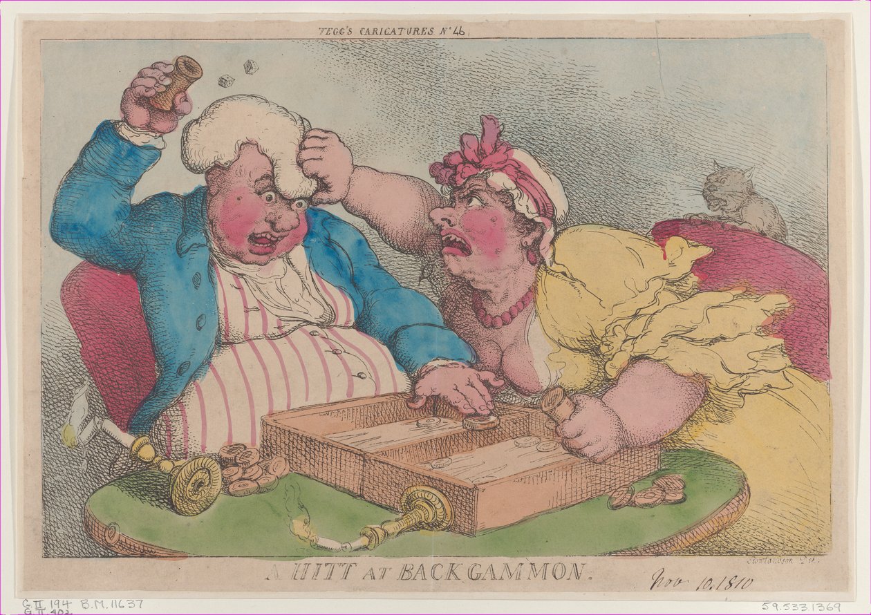 A Hitt at Backgammon, November 9, 1810. , November 9, 1810. 作者 托马斯·罗兰森