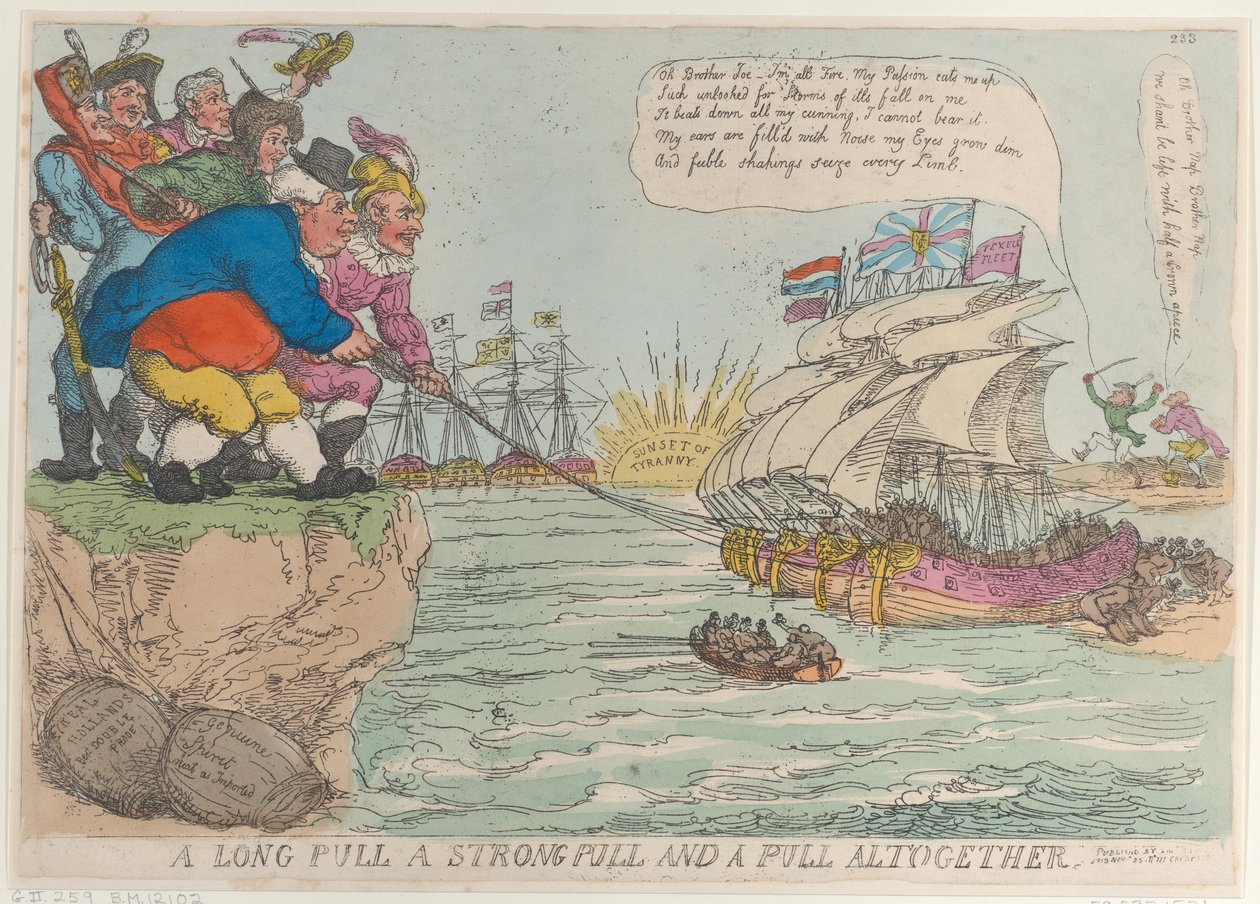 A Long Pull A Strong Pull and a Pull Altogether, November 25, 1813., November 25, 1813. 作者 托马斯·罗兰森