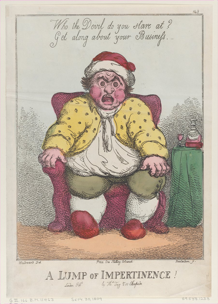 A Lump of Impertinence！, [September 30, 1809] reprint. 作者 托马斯·罗兰森
