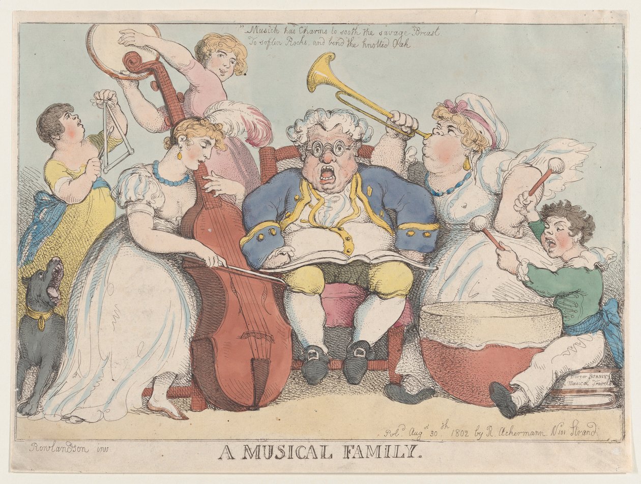 A Musical Family, August 30, 1802., August 30, 1802. 作者 托马斯·罗兰森