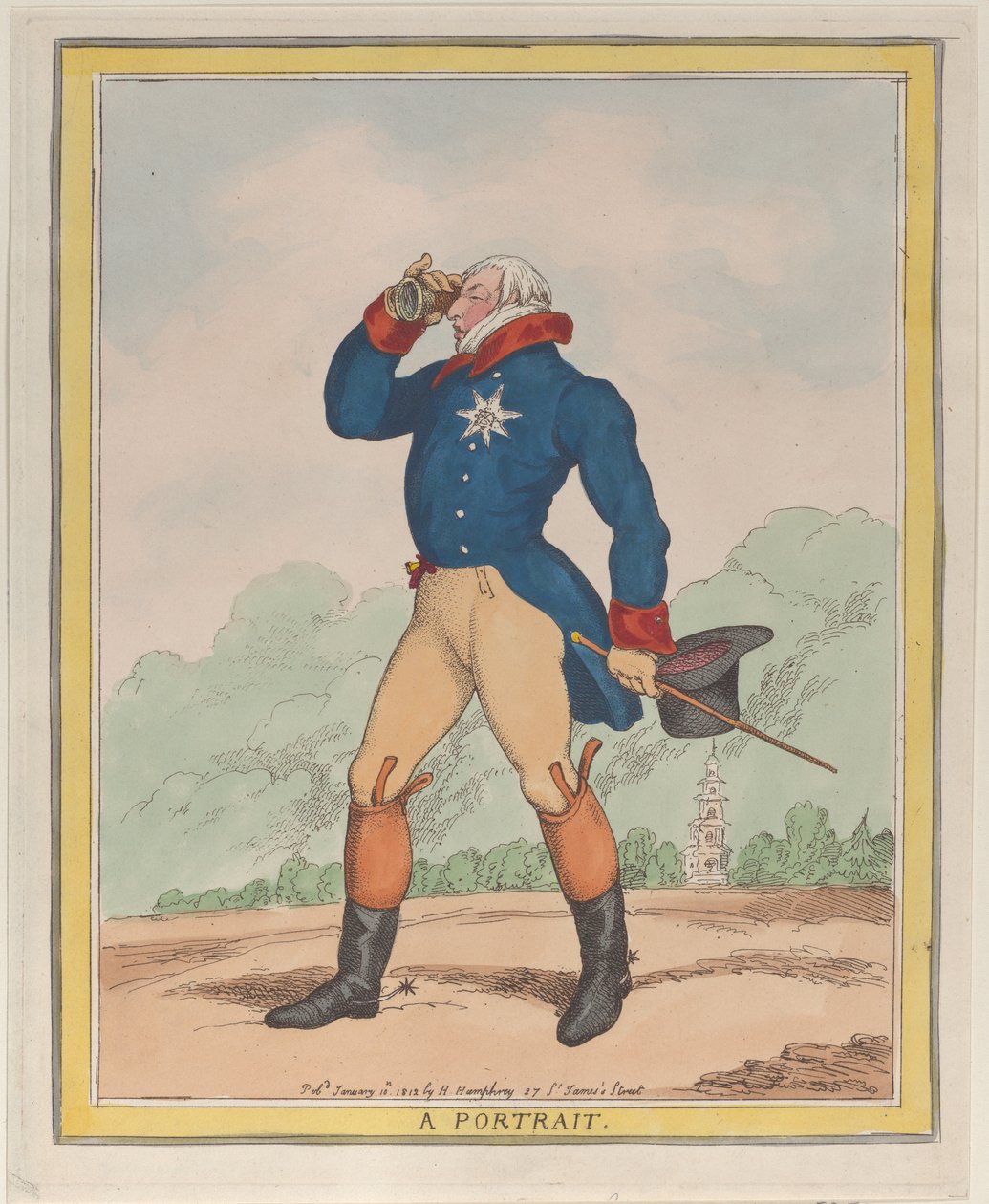 A Portrait Duke of Cumberland, January 10, 1812., January 10, 1812. 作者 托马斯·罗兰森