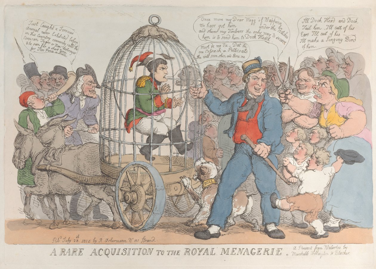 A Rare Acquisition to the Royal Menagerie, July 28, 1815., July 28, 1815. 作者 托马斯·罗兰森
