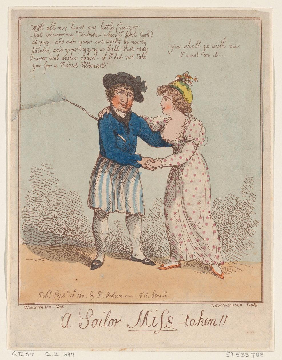 A Sailor Miss-taken!, September 12, 1801., September 12, 1801. 作者 托马斯·罗兰森