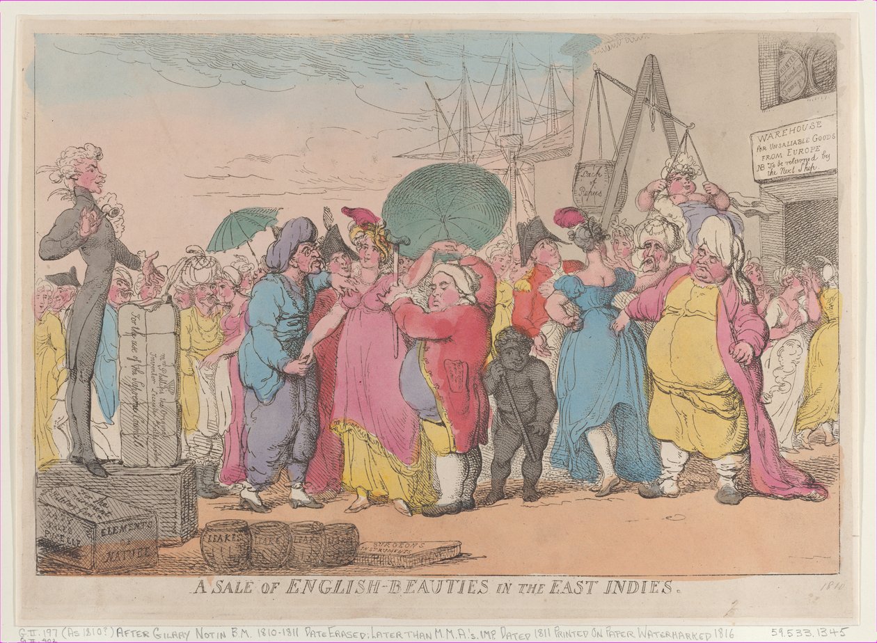 A Sale of English-Beauties in the East Indies, [May 10, 1811], reprint., [May 10, 1811], reprint. 作者 托马斯·罗兰森