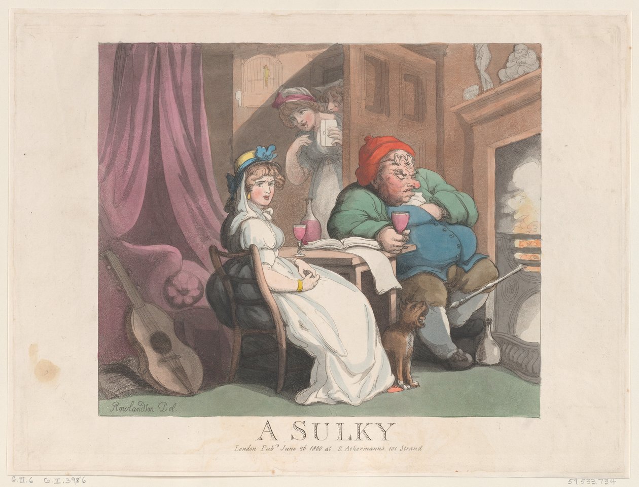 A Sulky, June 26, 1800., June 26, 1800. 作者 托马斯·罗兰森