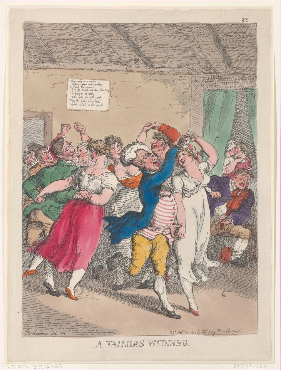A Tailors Wedding, February 20, 1814., February 20, 1814. 作者 托马斯·罗兰森