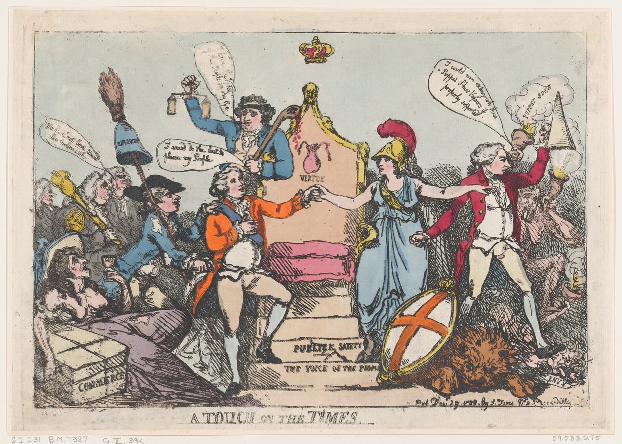 A Touch on the Times, December 29, 1788. ，1788年12月29日。 作者 托马斯·罗兰森