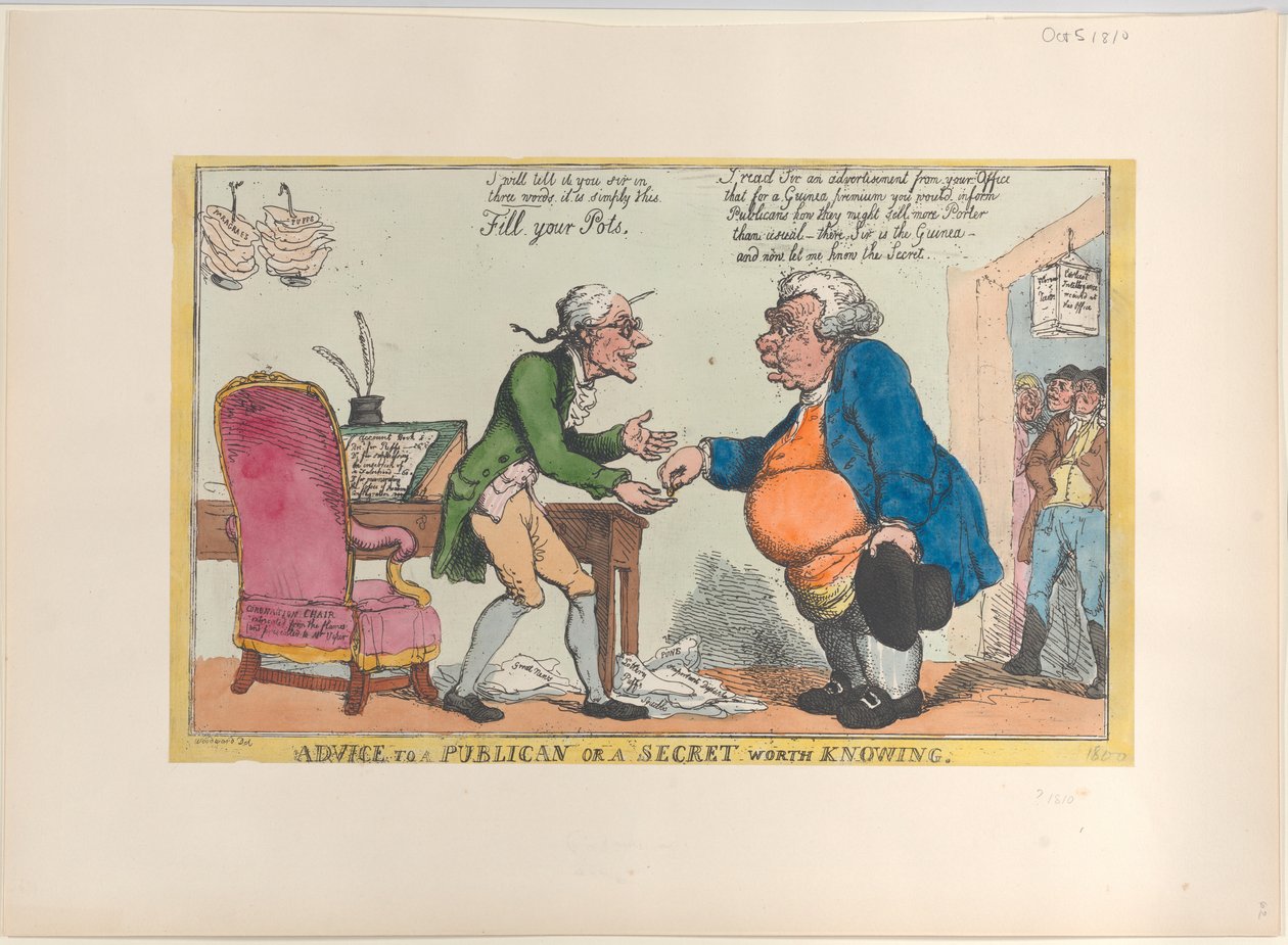 给公职人员的建议，或一个值得知道的秘密，1810年，1810年。 作者 托马斯·罗兰森