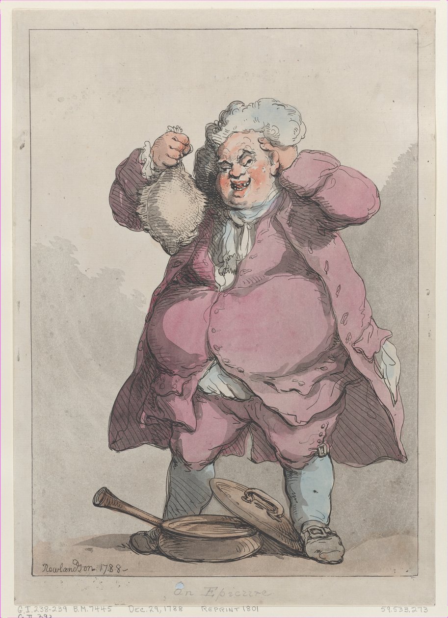 An Epicure, [December 29, 1788], reissued 1801., [December 29, 1788], reissued 1801. 作者 托马斯·罗兰森