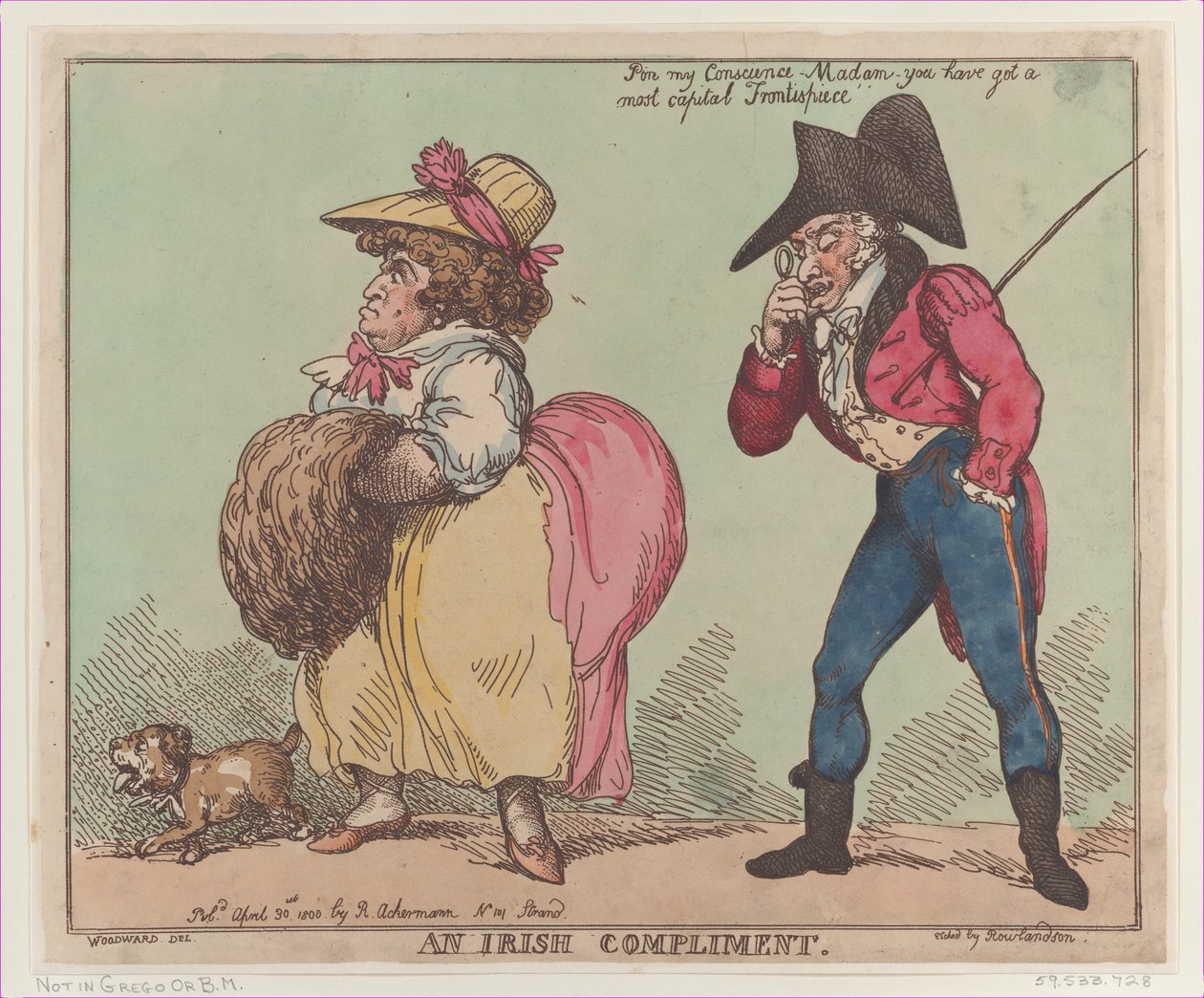 An Irish Compliment, April 30, 1800., April 30, 1800. 作者 托马斯·罗兰森