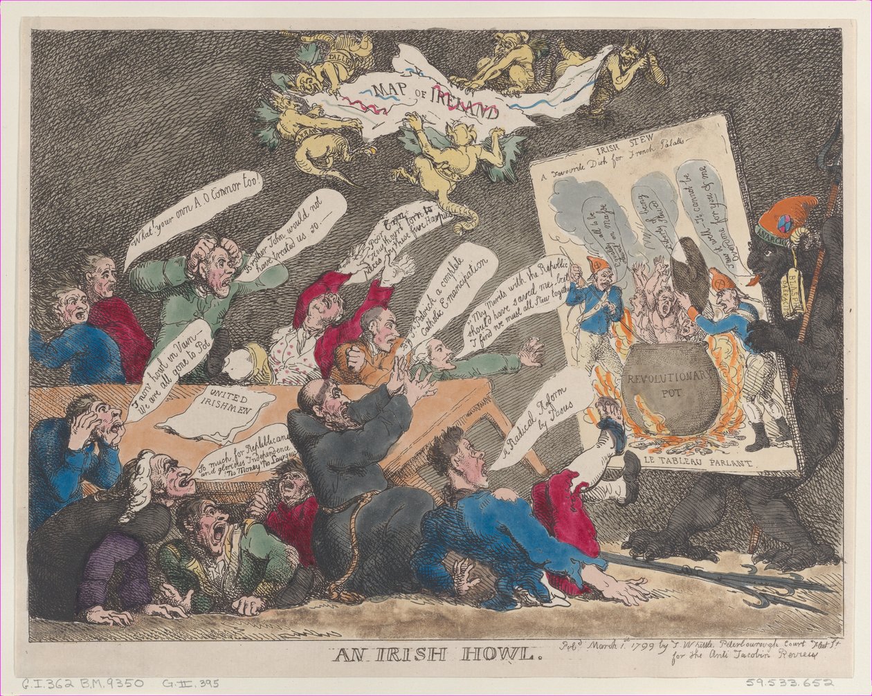 An Irish Howl, March 1, 1799., March 1, 1799. 作者 托马斯·罗兰森