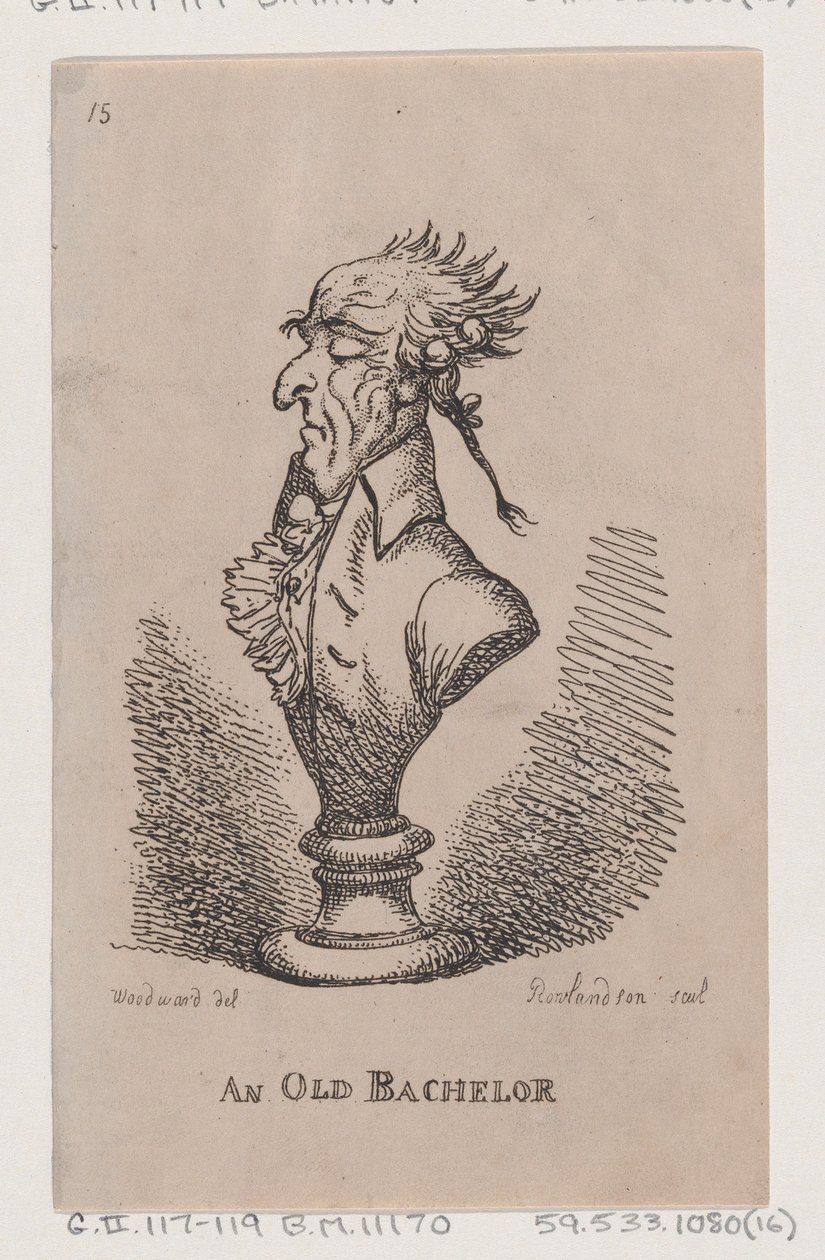 一个老学士，1808., 1808. 作者 托马斯·罗兰森