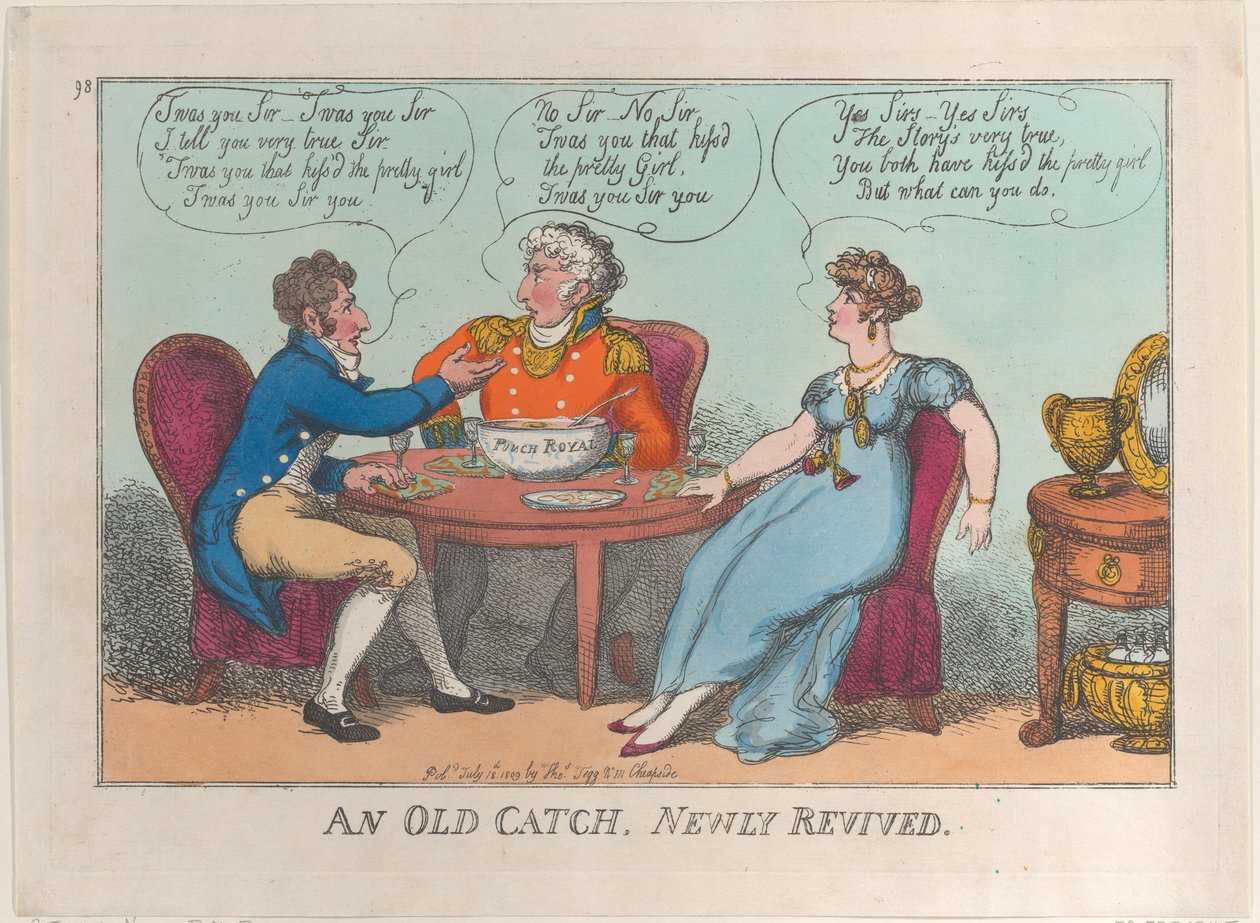 An Old Catch, Newly Revived, July 18, 1809., July 18, 1809. 作者 托马斯·罗兰森