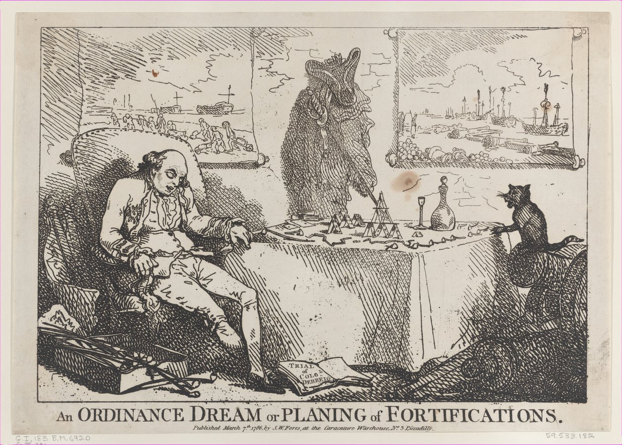 An Ordinance Dream or Planning of Fortifications, March 7, 1786. 作者 托马斯·罗兰森