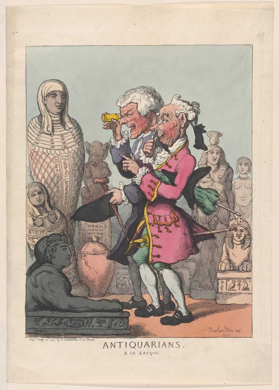 Antiquarians à la Greque, July 14, 1805., July 14, 1805. 作者 托马斯·罗兰森