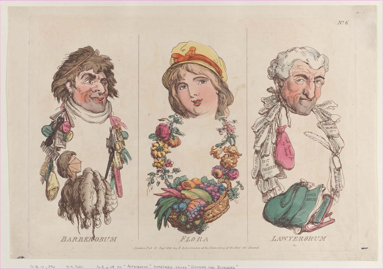 Barberorum, Flora, Lawyererorum, August 15, 1800年8月15日。 作者 托马斯·罗兰森