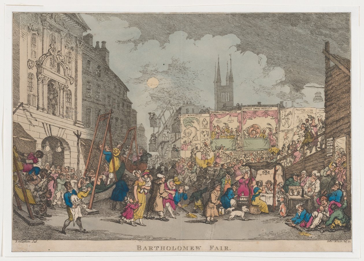 Bartholomew Fair, 1807., 1807. 作者 托马斯·罗兰森
