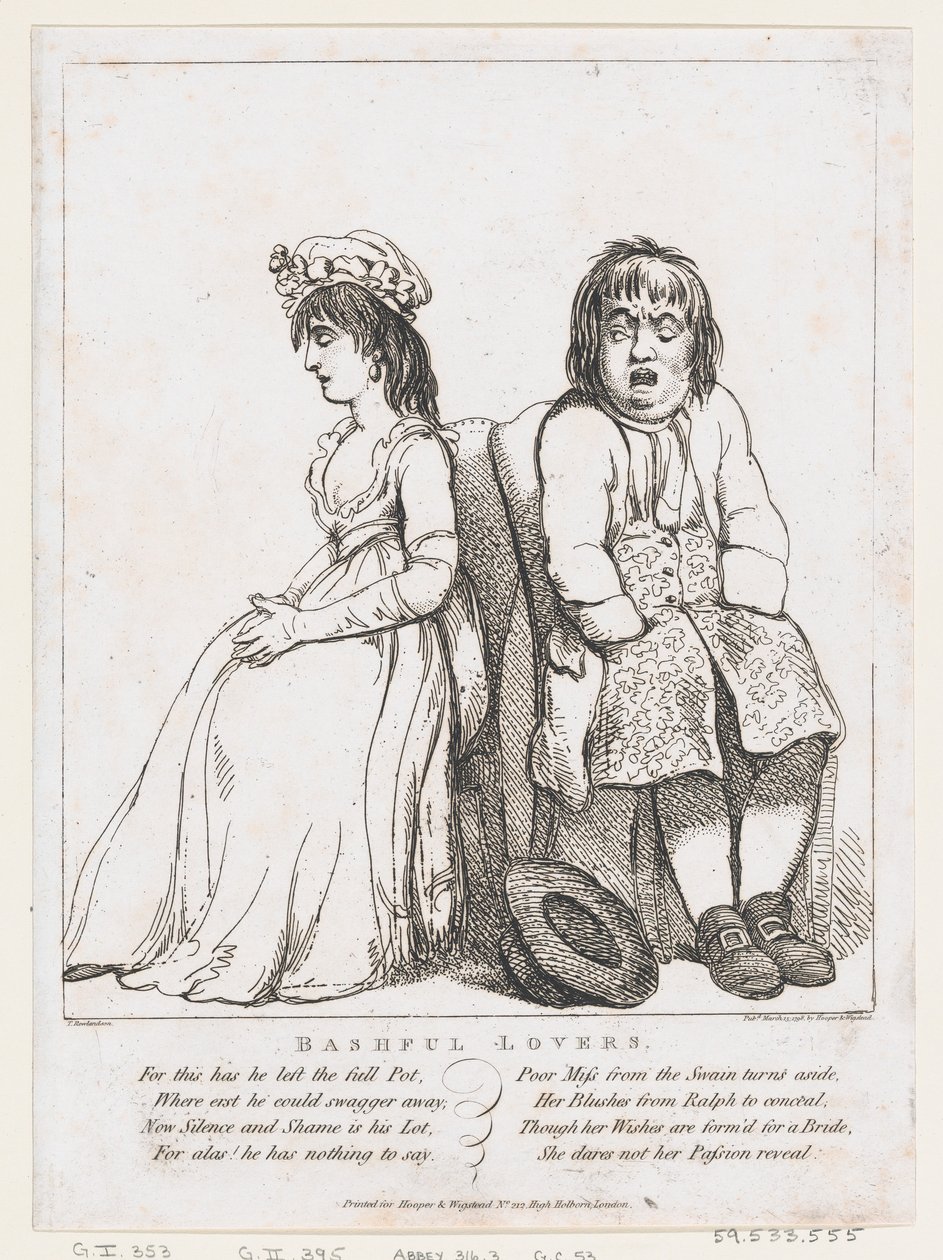 Bashful Lovers, March 15, 1798., March 15, 1798. 作者 托马斯·罗兰森