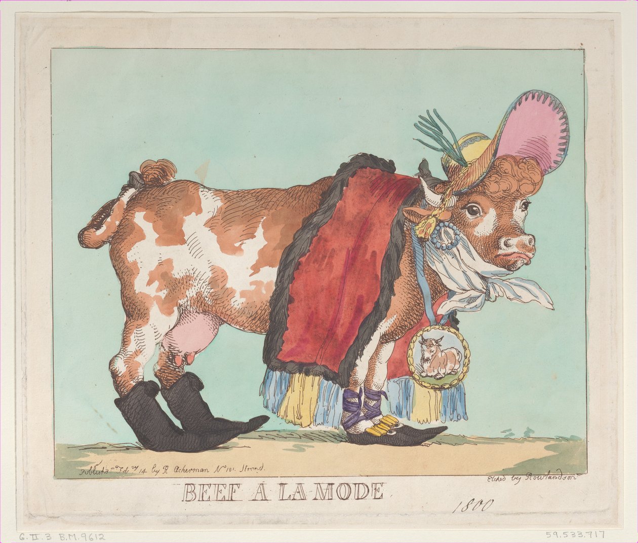 Beef à la Mode, February 14, 1800., February 14, 1800. 作者 托马斯·罗兰森