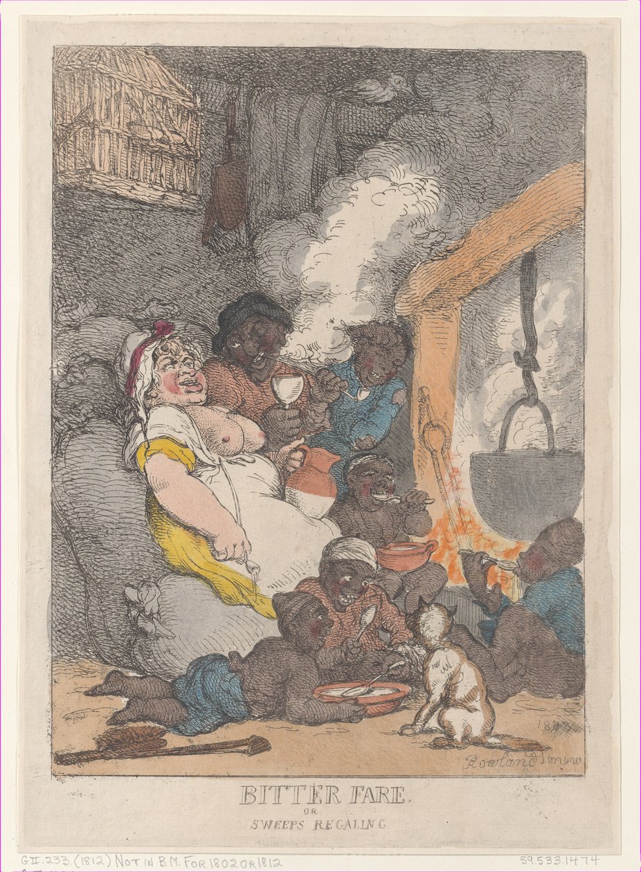 Bitter Fare or Sweeps Regaling, 1812., 1812. 作者 托马斯·罗兰森