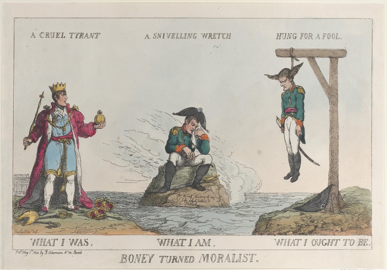Boney Turned Moralist, May 1, 1814., May 1, 1814. 作者 托马斯·罗兰森