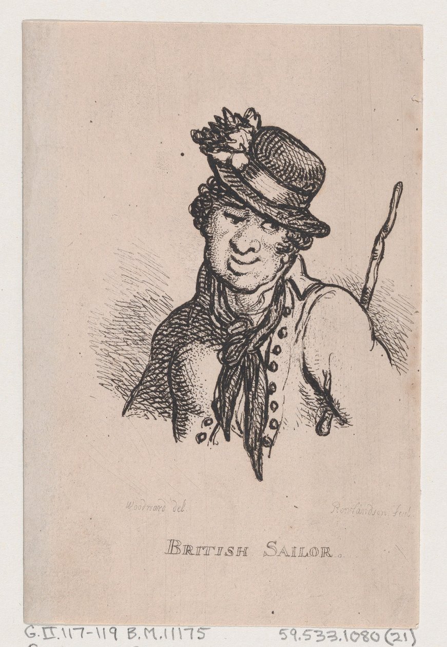 英国水手，1808年4月，1808年4月。 作者 托马斯·罗兰森