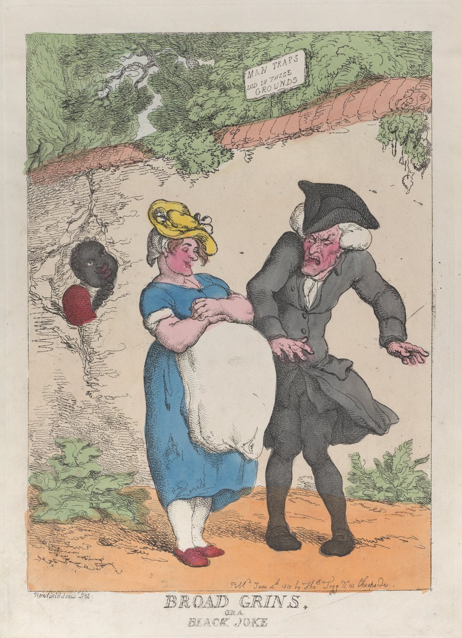 Broad Grins, or a Black Joke, June 4, 1812., June 4, 1812. 作者 托马斯·罗兰森