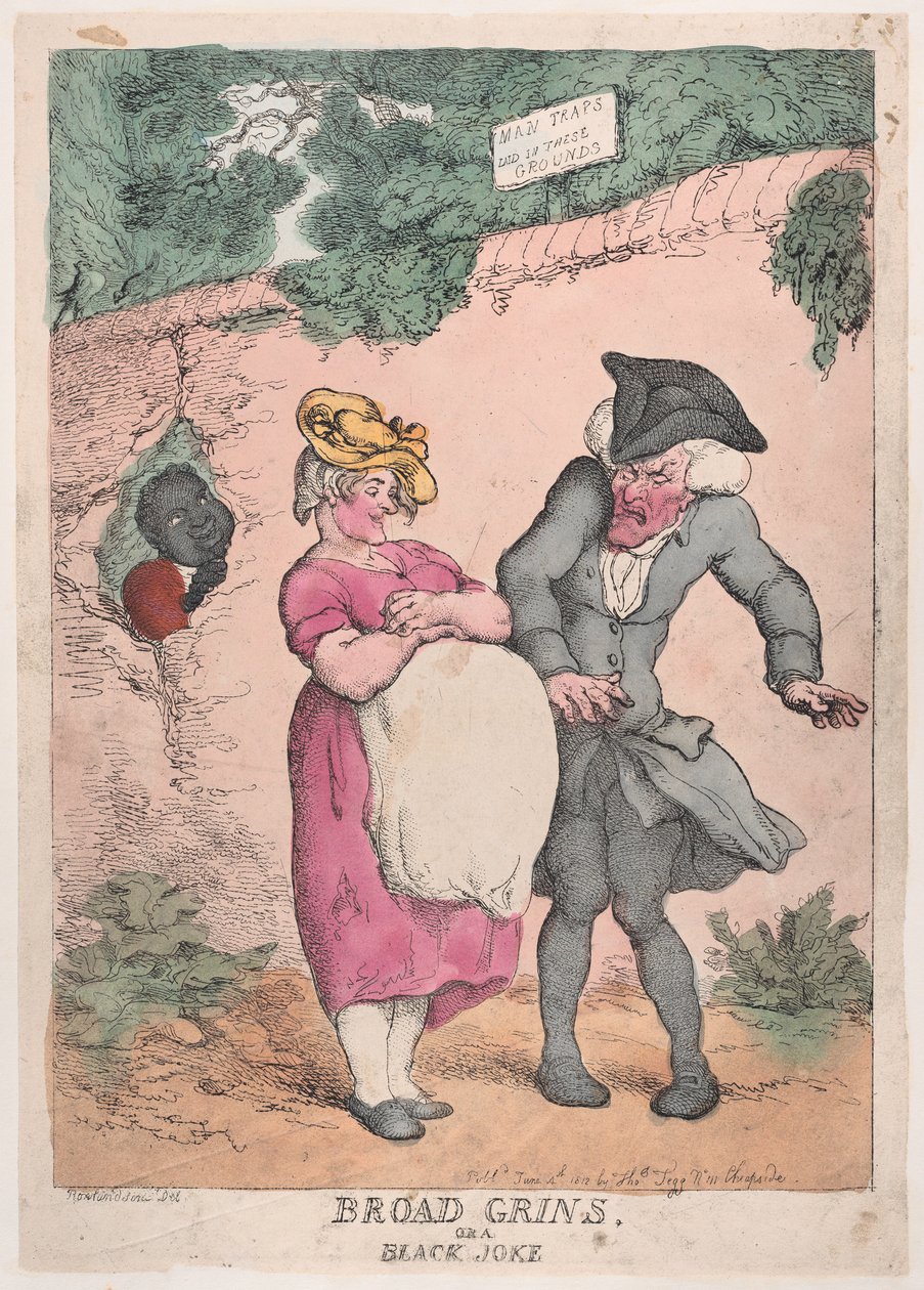 Broad Grins, or a Black Joke, June 4, 1812., June 4, 1812. 作者 托马斯·罗兰森