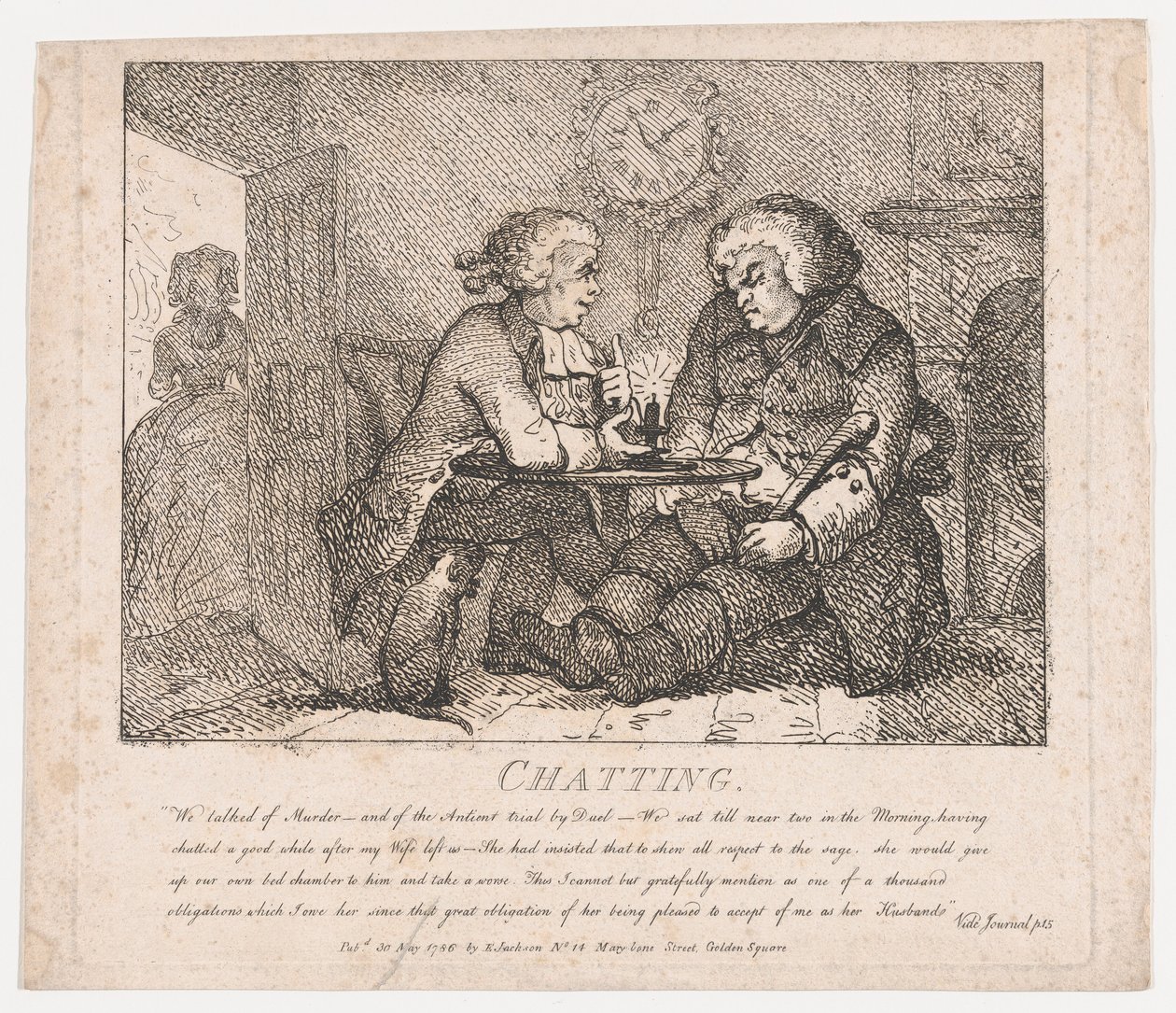 Chatting Picturesque Beauties of Boswell, Part the First, May 30, 1786., May 30, 1786. 作者 托马斯·罗兰森