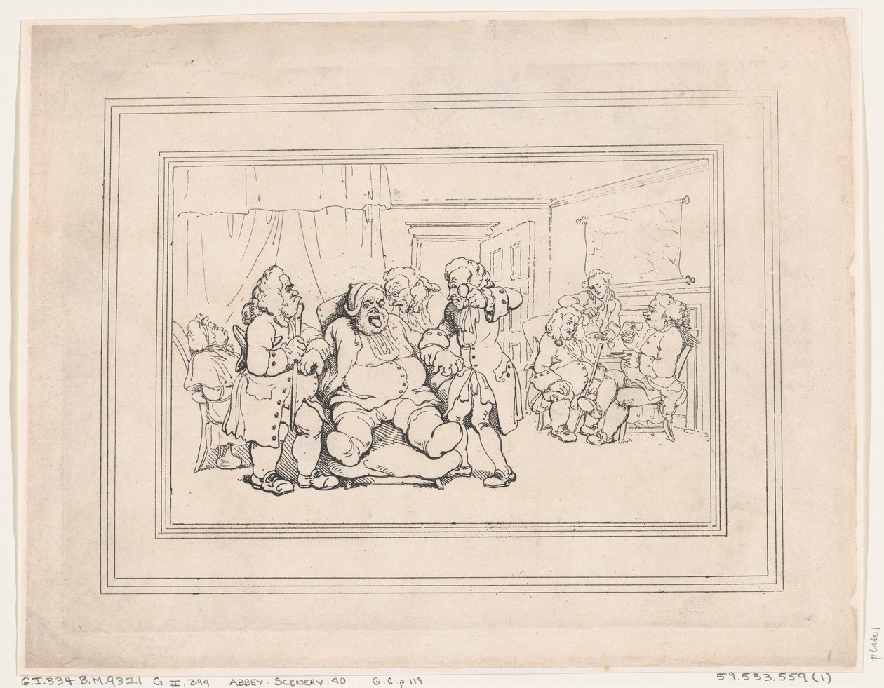 Comforts of Bath, Plate 1, January 6, 1798., January 6, 1798. 作者 托马斯·罗兰森
