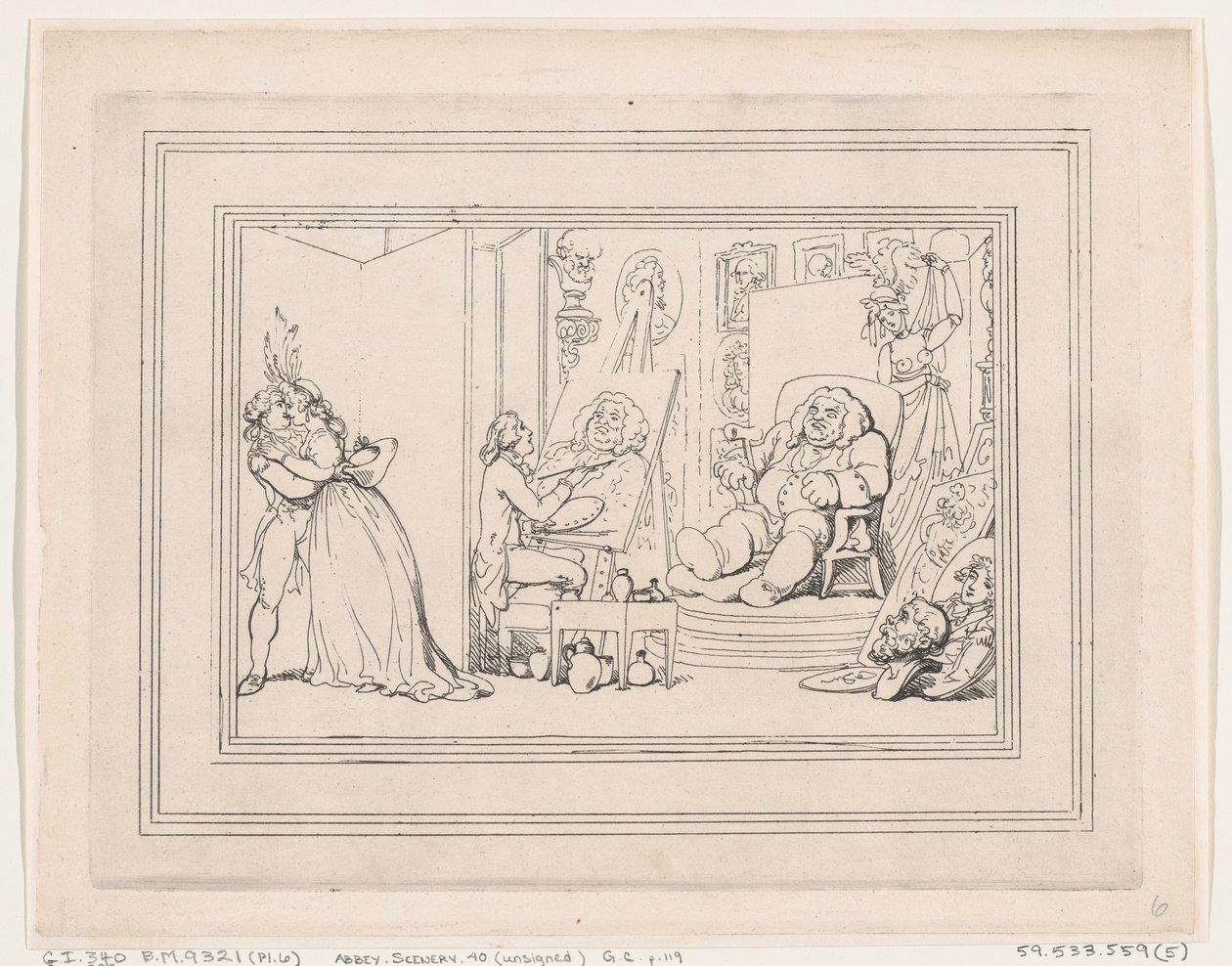 Comforts of Bath, Plate 6, January 6, 1798., January 6, 1798. 作者 托马斯·罗兰森