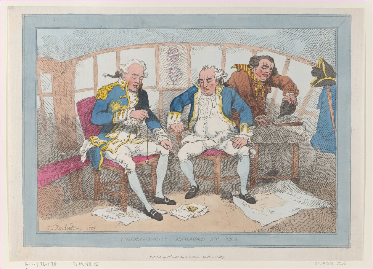 Commanders Engaged at Sea, [1785], reissued July 1, 1802., [1785], reissued July 1, 1802. 作者 托马斯·罗兰森