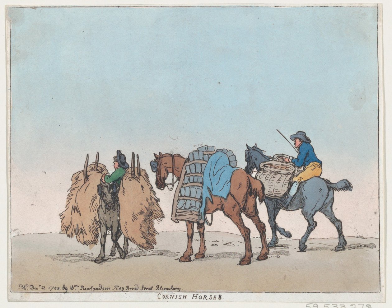 Cornish Horses, December 29, 1788., December 29, 1788. 作者 托马斯·罗兰森