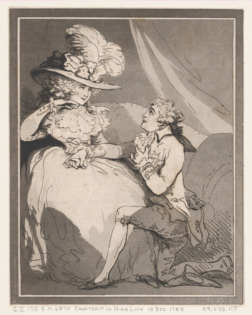 Courtship in High Life, December 15, 1785., December 15, 1785. 作者 托马斯·罗兰森