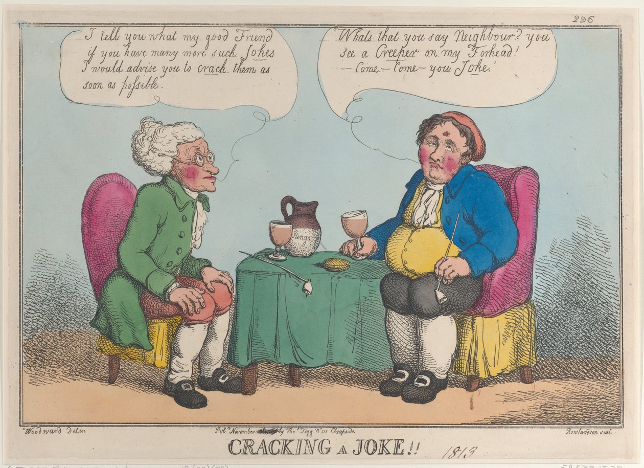 破解一个笑话！！，1813年，1813年。 作者 托马斯·罗兰森
