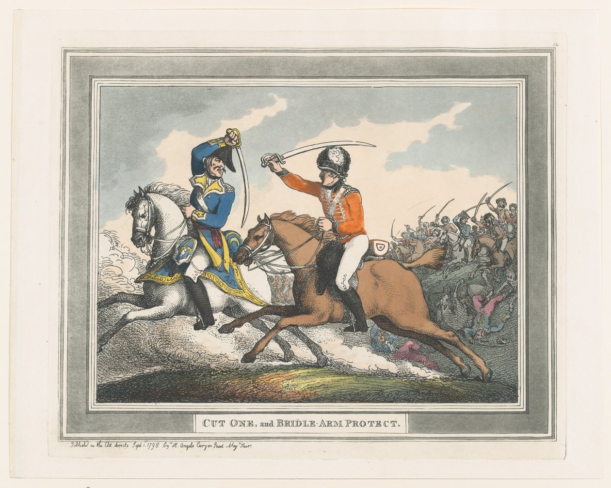 Cut One and Bridle Arm Protect, September 1, 1798., September 1, 1798. 作者 托马斯·罗兰森