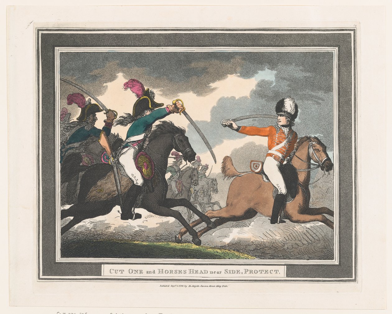 Cut One and Horses Head near Side, Protect, September 1, 1798., September 1, 1798. 作者 托马斯·罗兰森