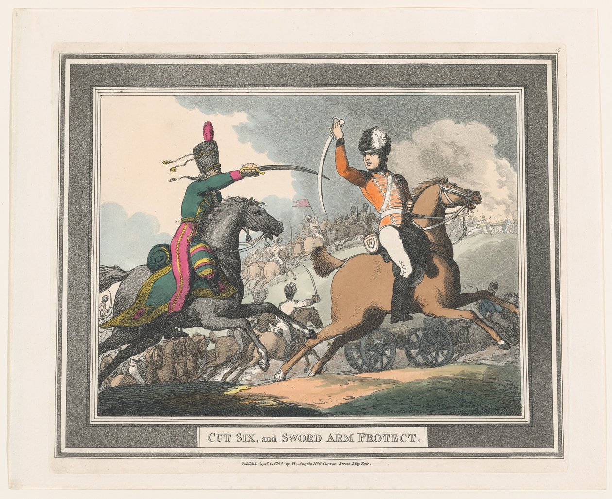 Cut Six, and Sword Arm Protect, September 1, 1798., September 1, 1798. 作者 托马斯·罗兰森