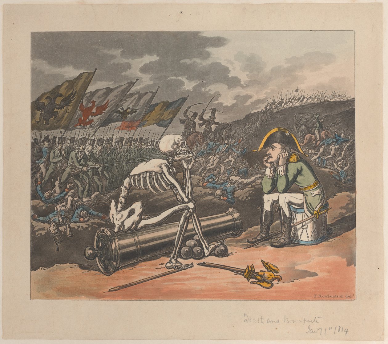 Death and Bonaparte, The Two Kings of Terror, January 1, 1814. 作者 托马斯·罗兰森