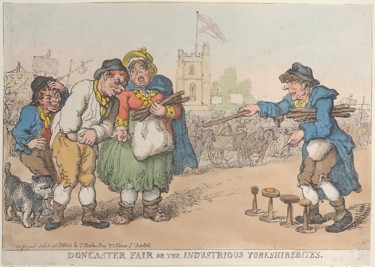 Doncaster Fair or the Industrious Yorkshirebites, 1808-18., 1808-18. 作者 托马斯·罗兰森