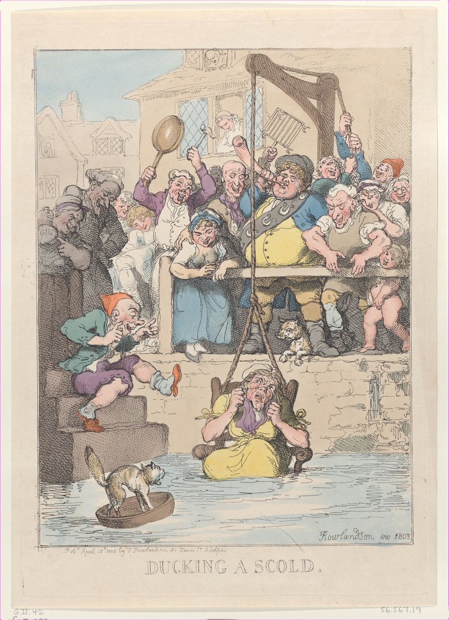 躲避责骂，1803年4月12日。, April 12, 1803. 作者 托马斯·罗兰森