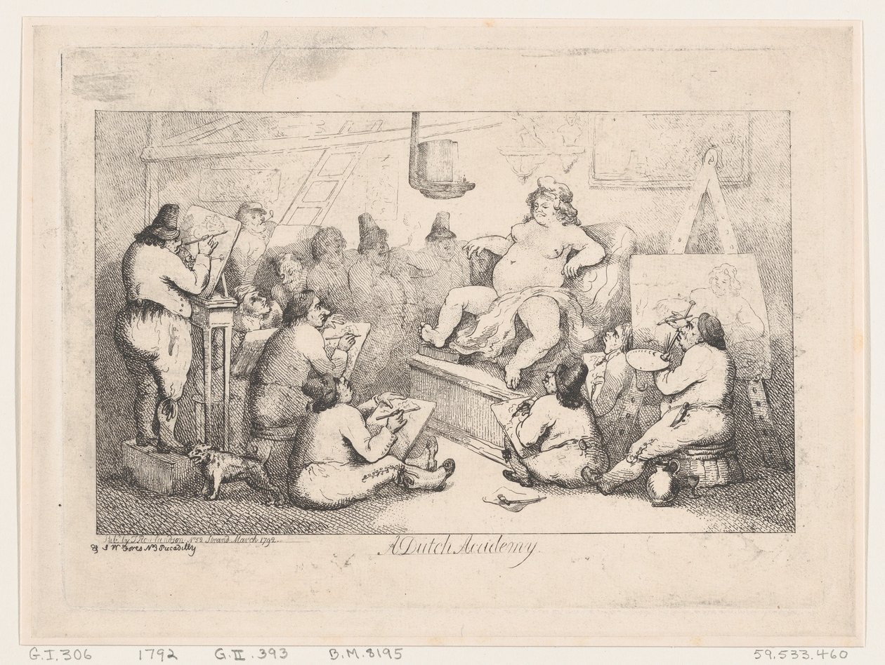 荷兰学院，1792年3月，1792年3月。 作者 托马斯·罗兰森
