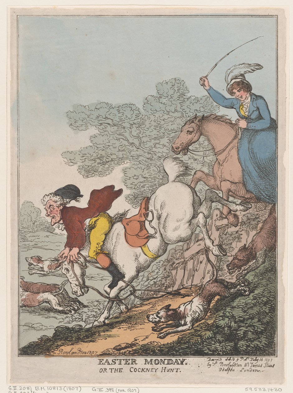 Easter Monday, or The Cockney Hunt, July 14, 1807. , July 14, 1807. 作者 托马斯·罗兰森