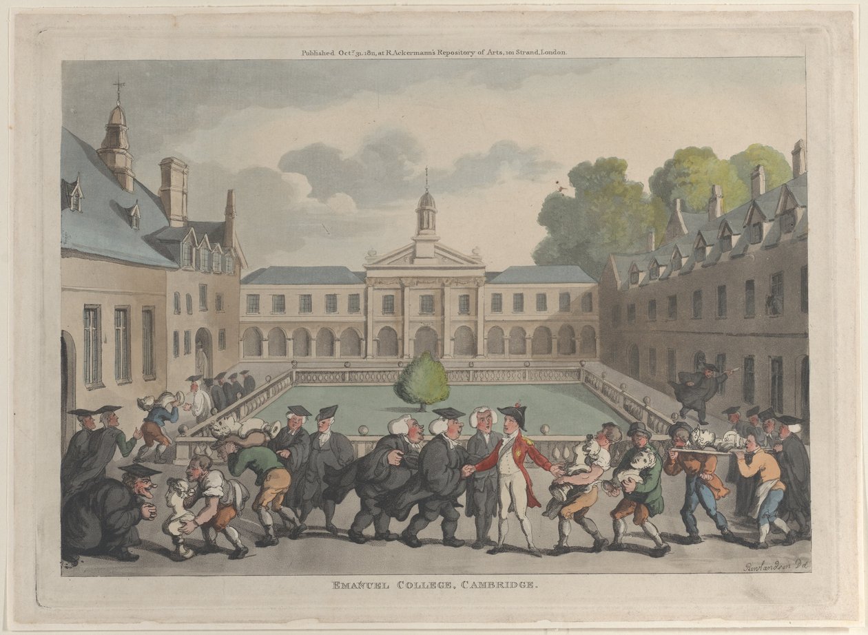 Emanuel College, Cambridge, October 31, 1811., October 31, 1811. 作者 托马斯·罗兰森